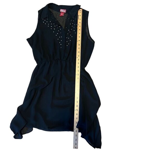 Red Ranch Sheer Black Dress with Gold Details and Slip. Size M. Great Condition - Picture 10 of 10